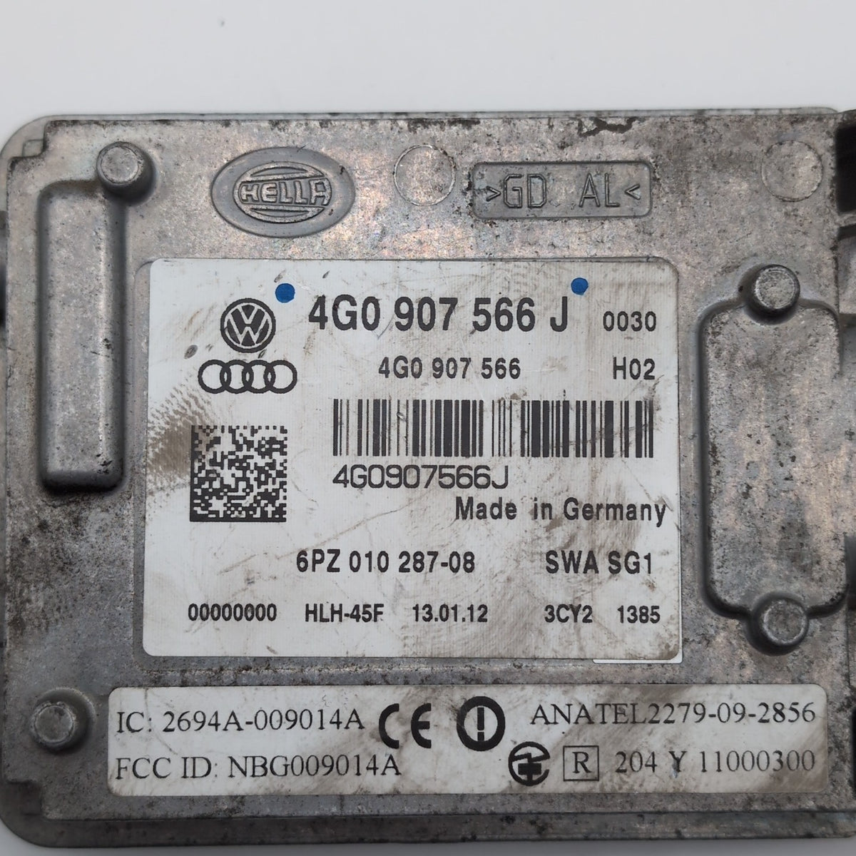 2012 2013 2014 AUDI A7 QUATTRO LEFT LANE Change Assist Master Module 4G0907566J