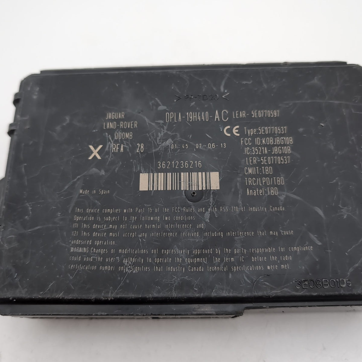 2013 Land Rover LR2 Keyless Entry Control Module OEM DPLA-19H440-AC
