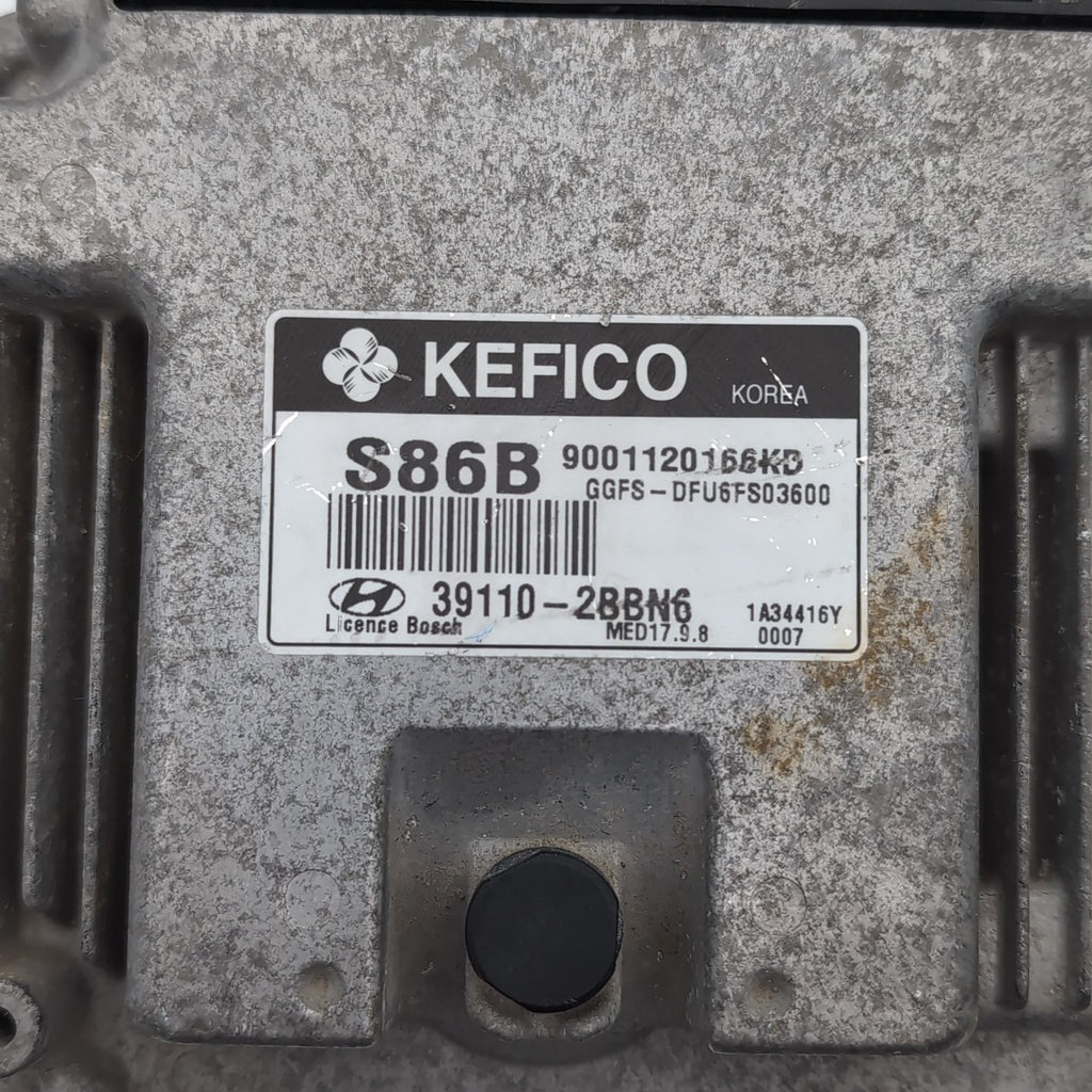 2013 2014 Veloster 39110-2BBN6 Computer Brain Engine Control ECU ECM EBX Module
