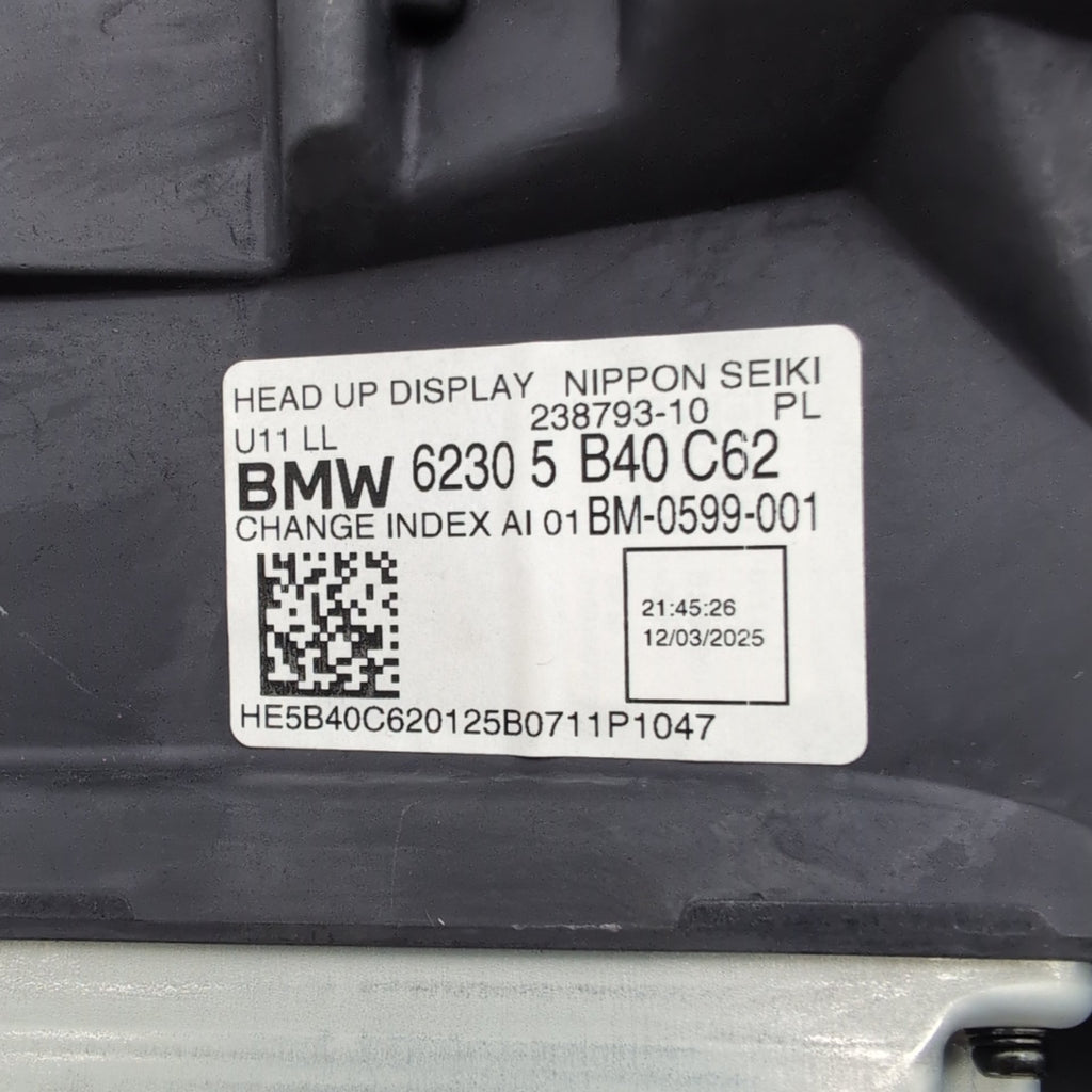 2023 2024 2025 BMW X1 U11 HUD Head Up Display Projector Unit 5B40C62