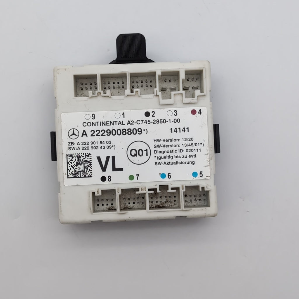 2014 2015 2016 2017 Mercedes S550 W222 Front Left Door Control Module 2229008809
