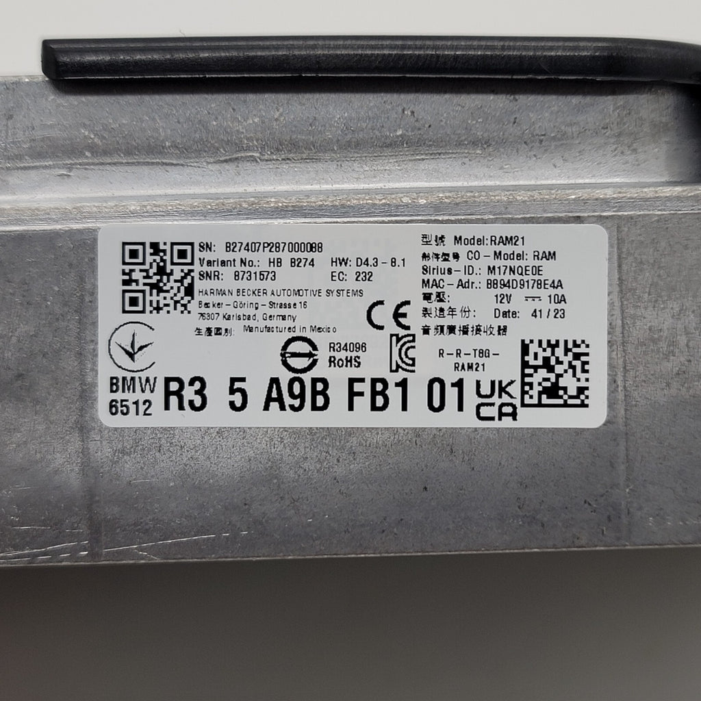 2022 - 2025 BMW G20 U06 X1 X2 X3 Radio Receiver Control Module 5A9BFB1
