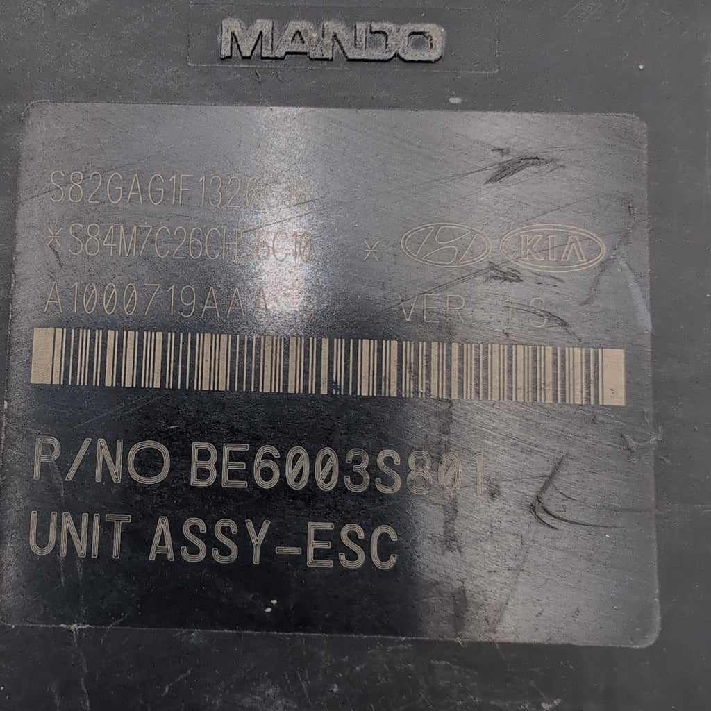 2017 2018 2019 Kia Cadenza ABS Anti Lock Brake Pump Control Unit 58920-F6110