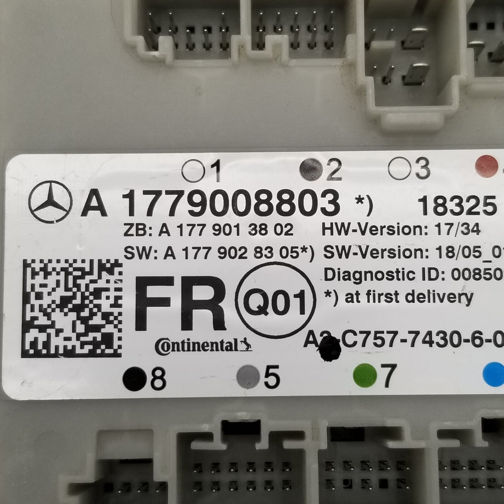 2018- 2024 MERCEDES W177 A CLASS FRONT RIGHT DOOR CONTROL MODULE A1779008803