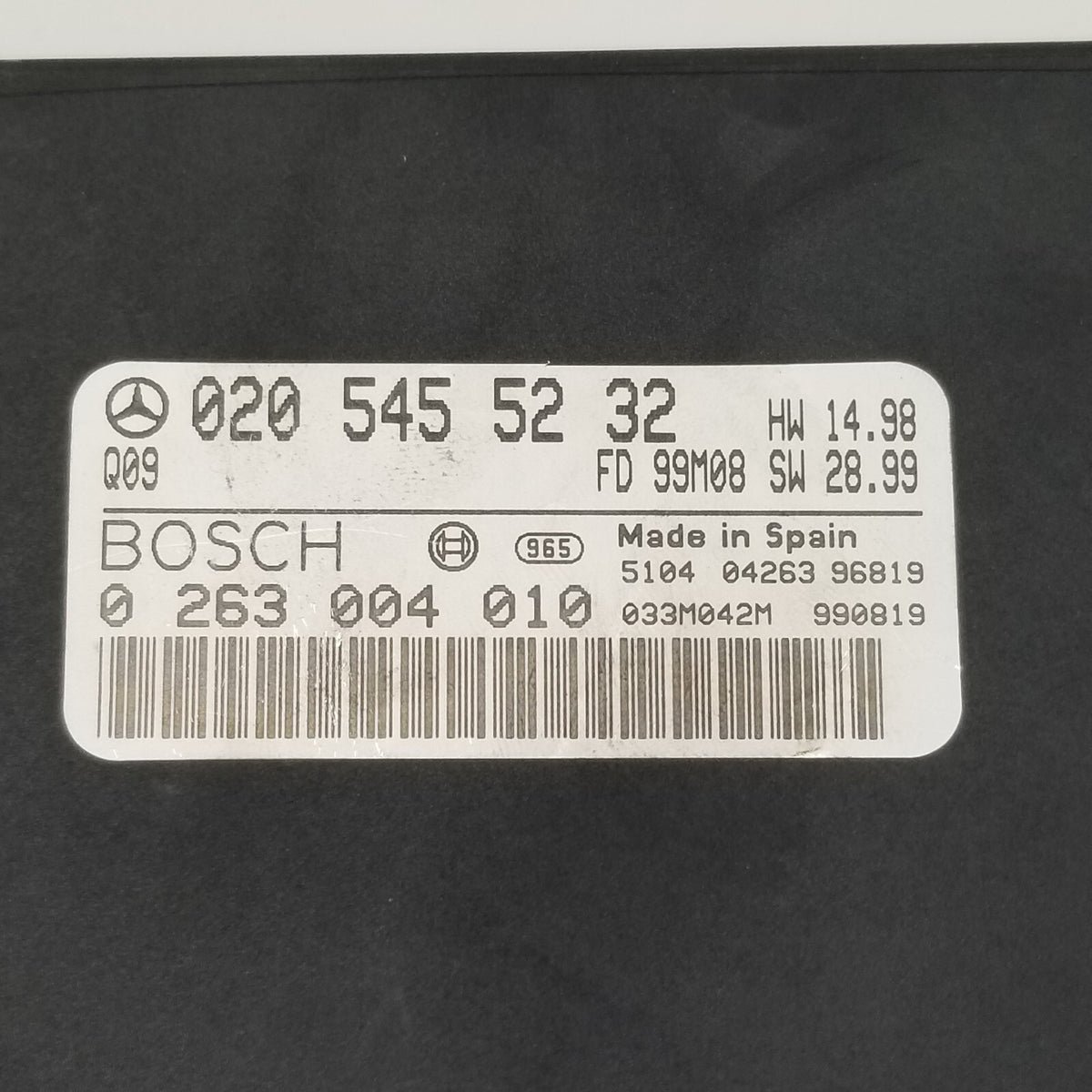 2000-2006 Mercedes W220 S500 CL500 CL600 PDC Parktronic Distance Control Module