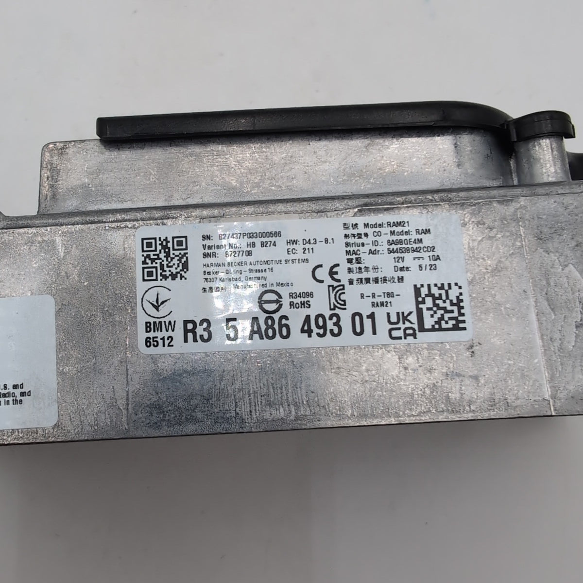 2023- 2025 BMW X2 U10 330I G20 Radio Receiver Processor Module OEM 6512 5A86493