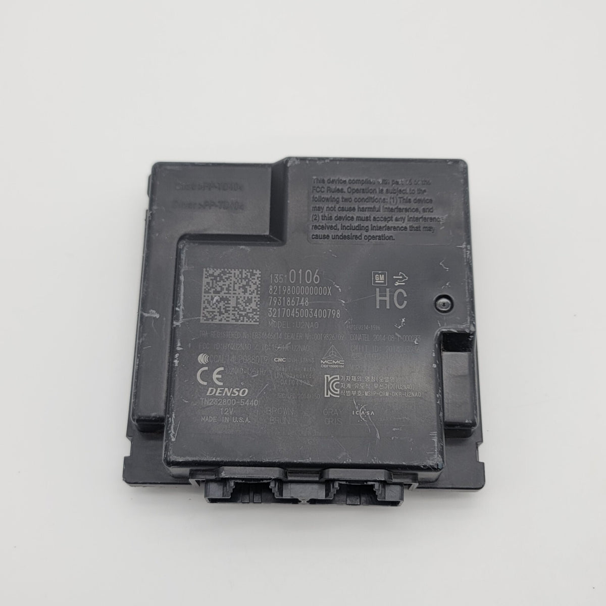 2017 CADILLAC ESCALADE ESV KEYLESS ENTRY CONTROL MODULE 13510106