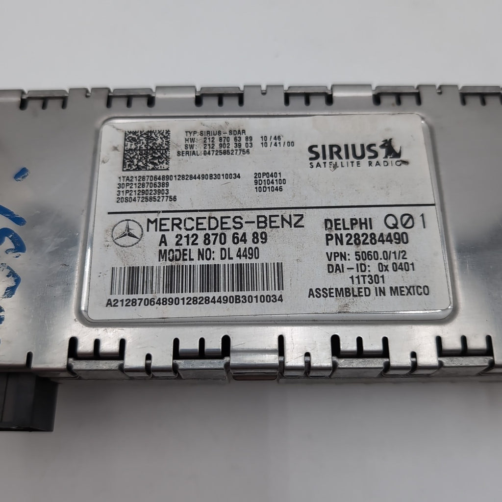 2012- 2018 Mercedes W218 W204 CLS550 Sirius Satellite Radio Module A2128706489
