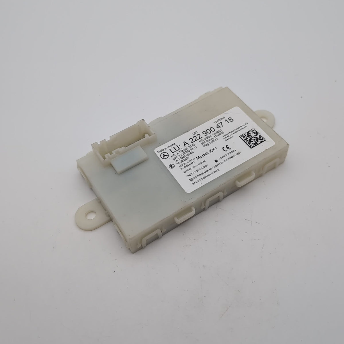 2019 2020 2021 Mercedes C63 C300 W205 Keyless Entry Control Module A2229004718