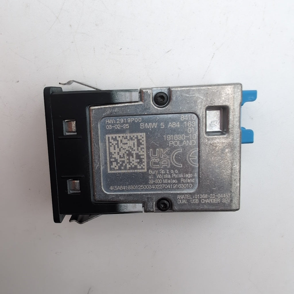 2019 - 2026 BMW XM X5 X6 X7 LCI Dual USB Port Socket Module 5A84163