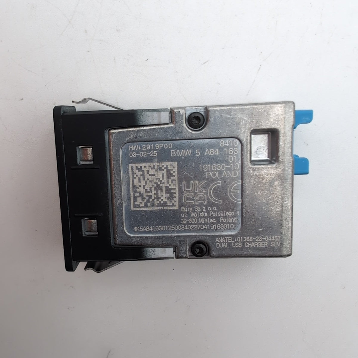 2019 - 2026 BMW XM X5 X6 X7 LCI Dual USB Port Socket Module 5A84163