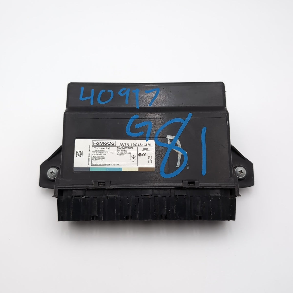 2013-2018 Ford C-Max Anti Theft Immobilizer Locking Control Module AV6N19G481AM