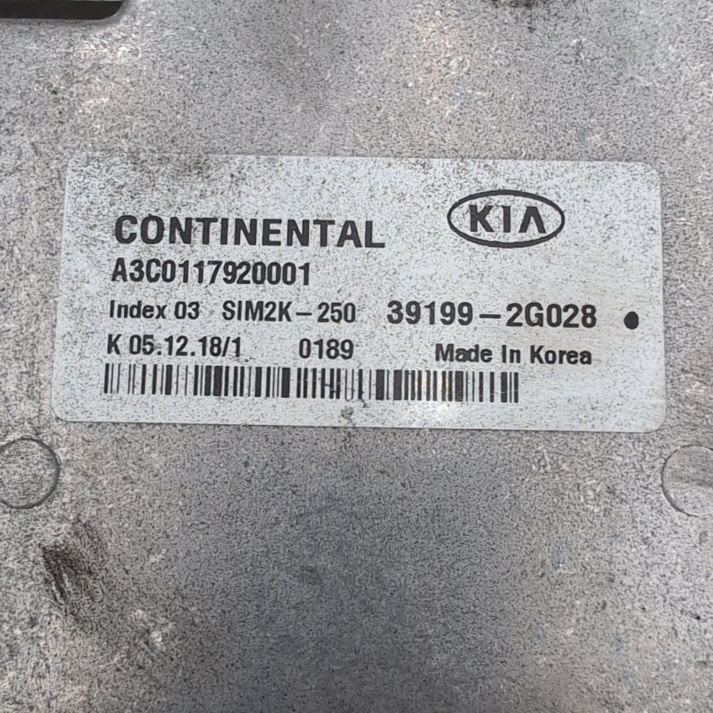 2019 2020 Kia Optima Engine Computer Control Module ECU 39199-2G028