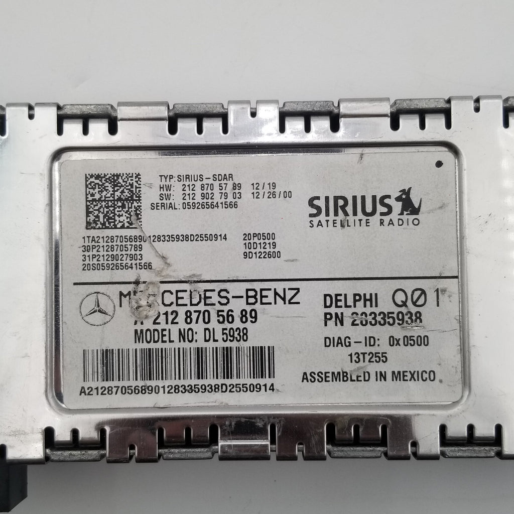 Mercedes W212 E350 Ð¡300 SLK250 Sirius Satellite Radio Receiver 2128706489 OEM