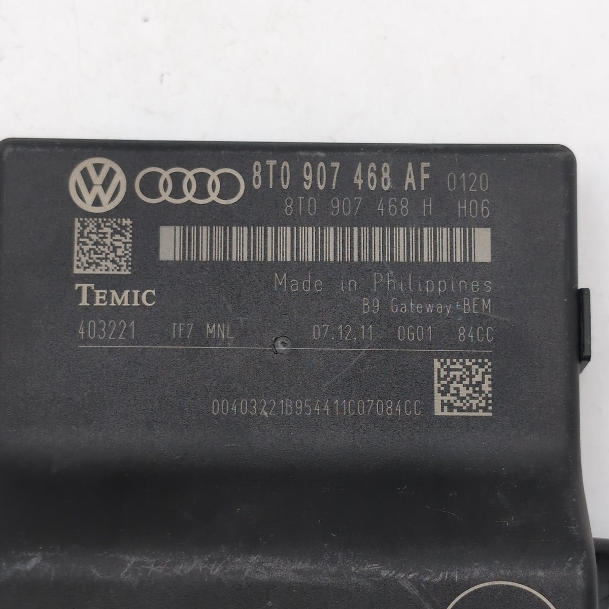 2009 2010 2011 2012 AUDI A4 B8 NETWORK GATEWAY CONTROL MODULE UNIT