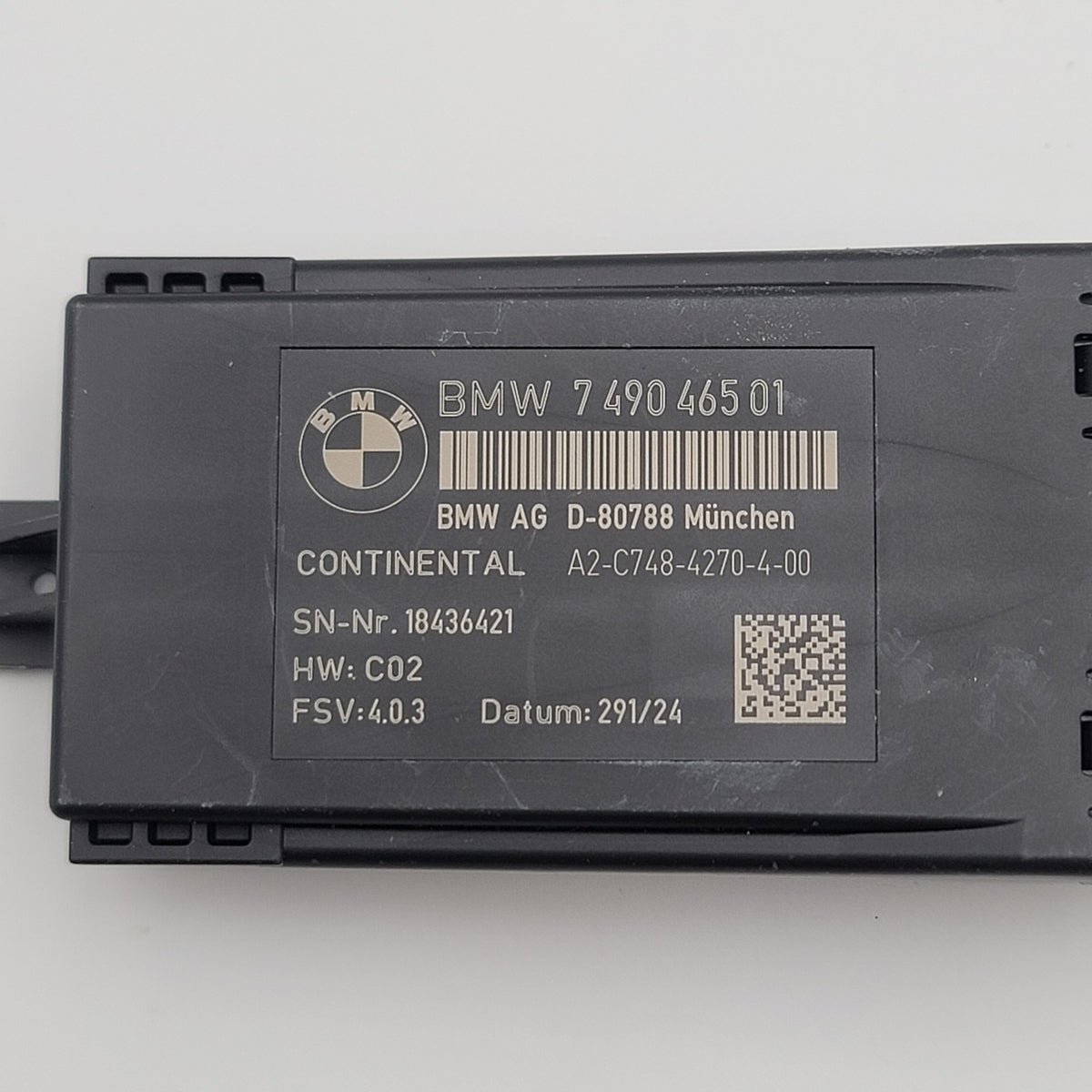 2019- 2024 BMW X5 G05 REAR LEFT DRIVER SEAT HEAT HEATED CONTROL MODULE 7490465