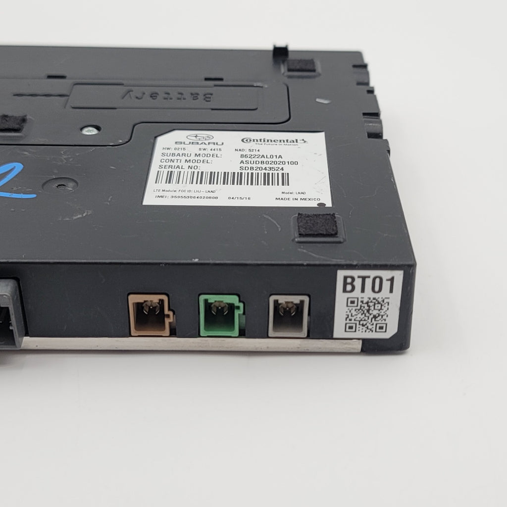 2016 Subaru Outback Legacy Telematics Control Module 86222AL01A