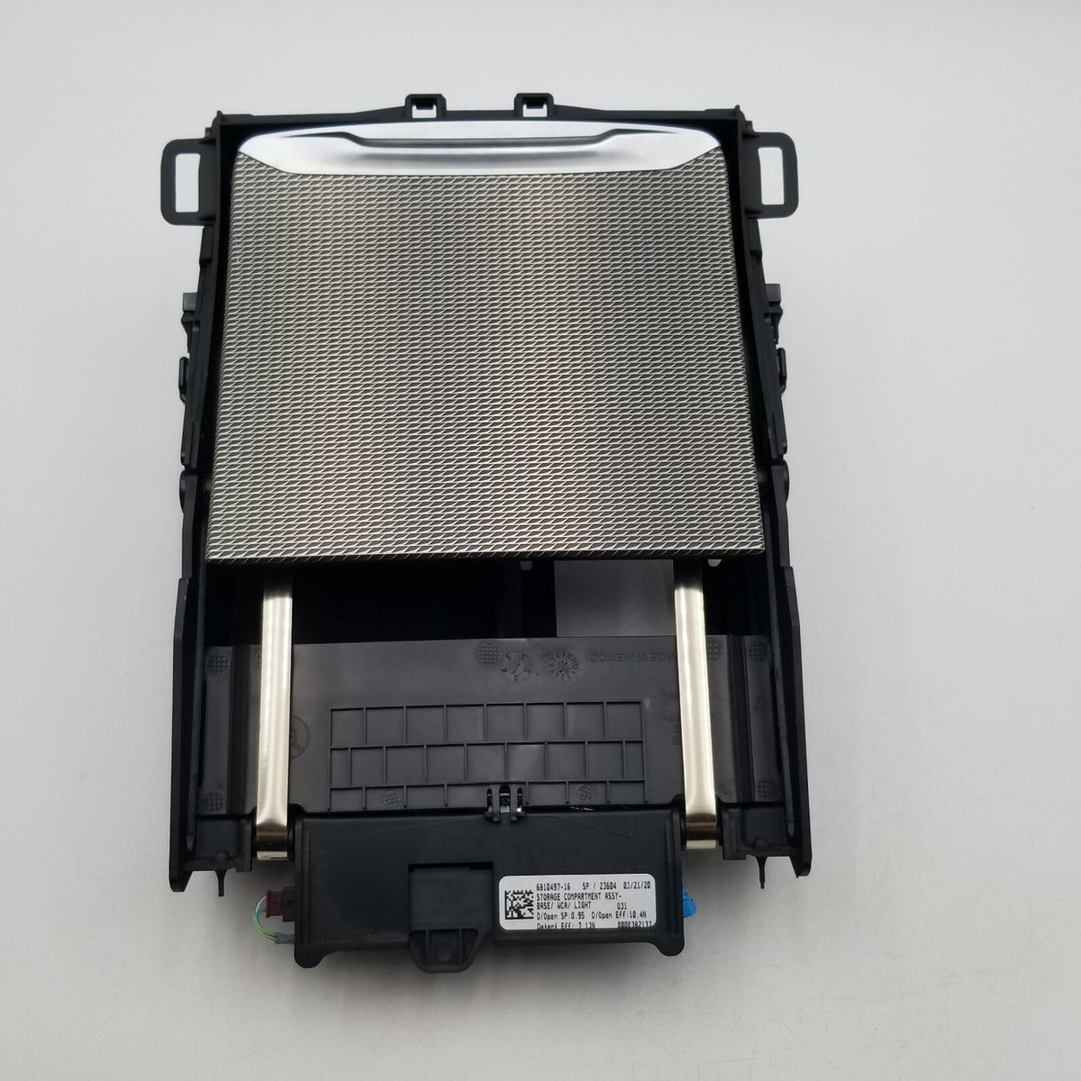 2019 - 2026 BMW X5 X6 X7 Center Console Storage Compartment Aluminum Rhombicle