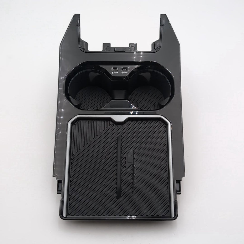 2024 2025 2026 BMW i5 540i 530i 550e G60 Center Console Cup Holder Charging Tray